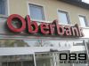 OBERBANK in München. Buchstaben beleuchtet in Profil 5 LED